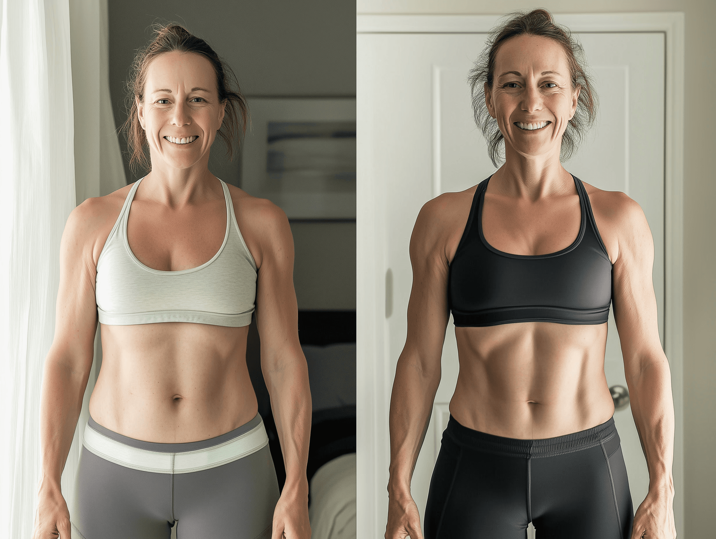 Before and after progress illustration